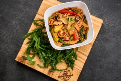 Фьюжн - Wok, креветки 