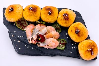 Запечённый ролл с Баренцевоморской креветкой