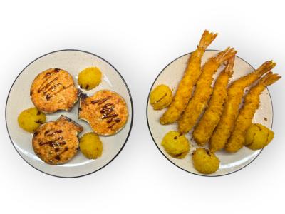 Морской гребешок и креветочка