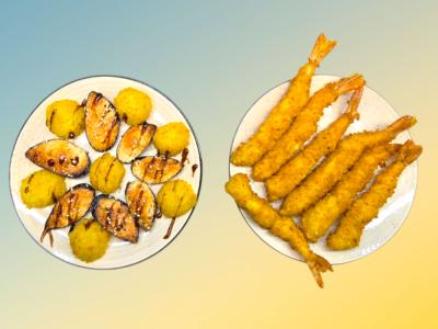 Set морской мидия и креветочка